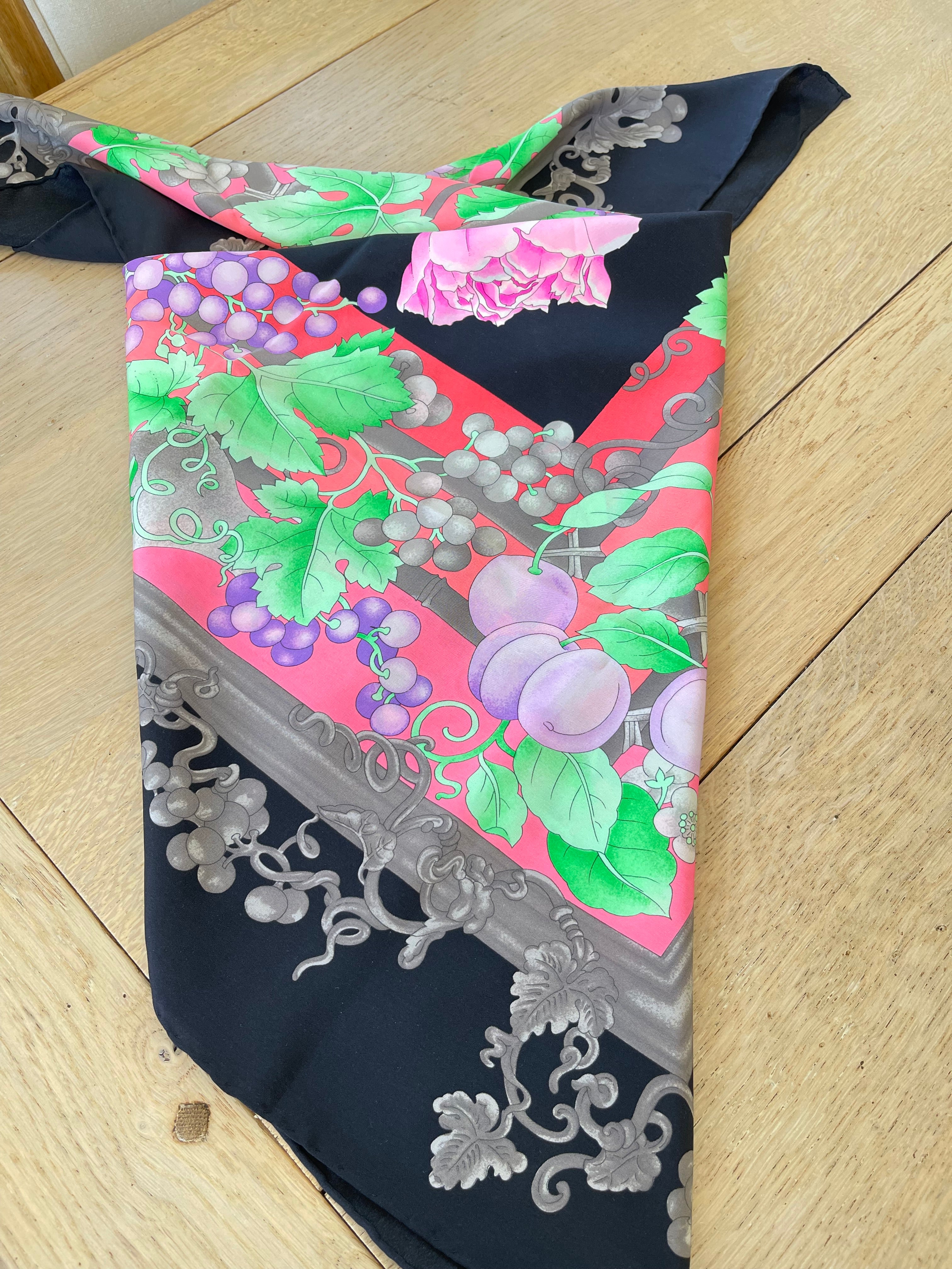 LEONARD carré foulard scarf schal seide soie