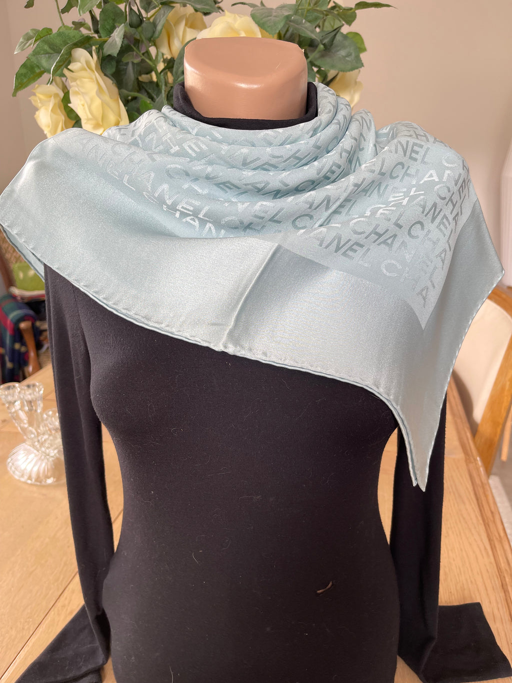 CHANEL carré foulard schal sjaal seide silk soie