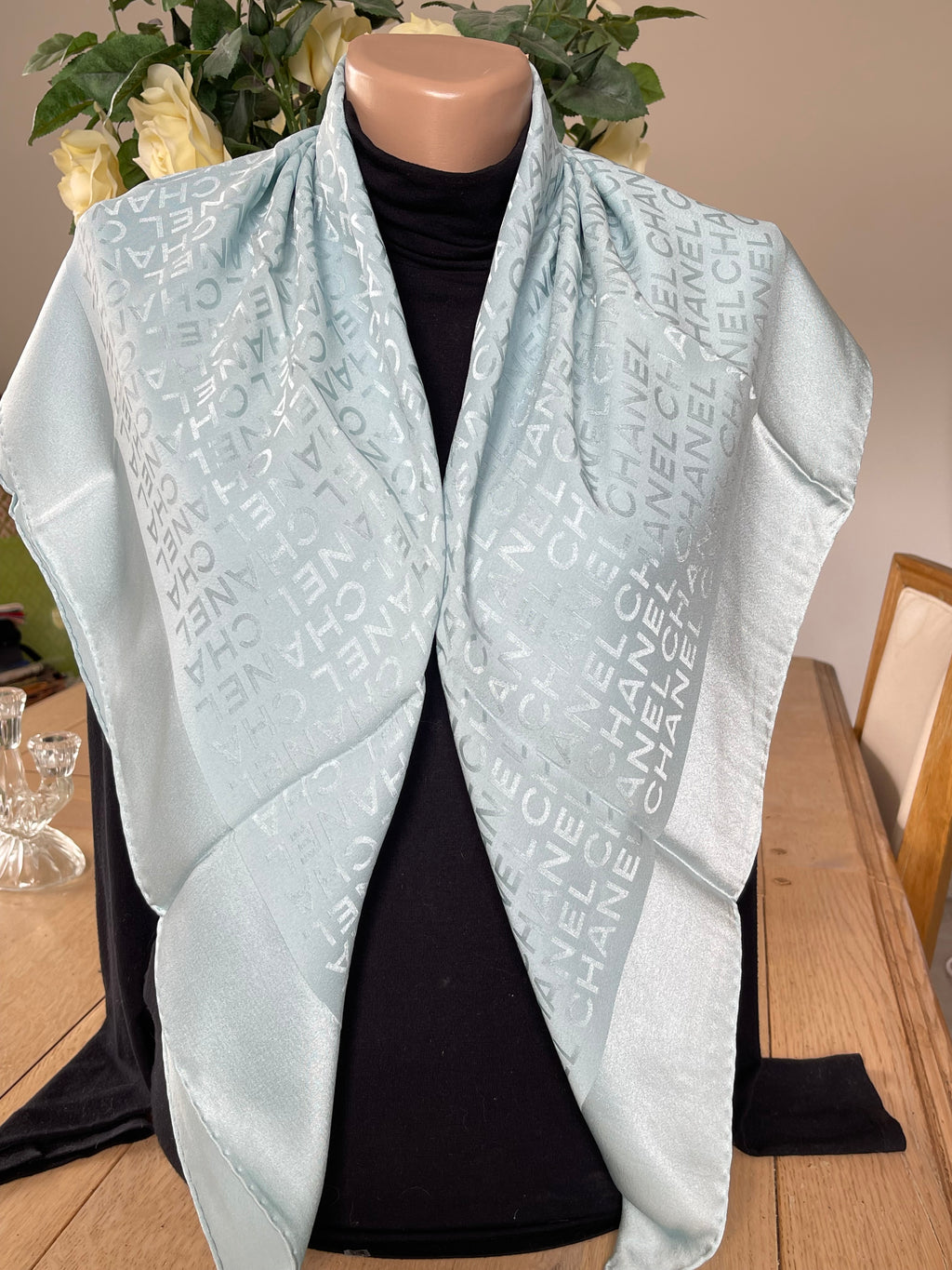 CHANEL carré foulard schal sjaal seide silk soie