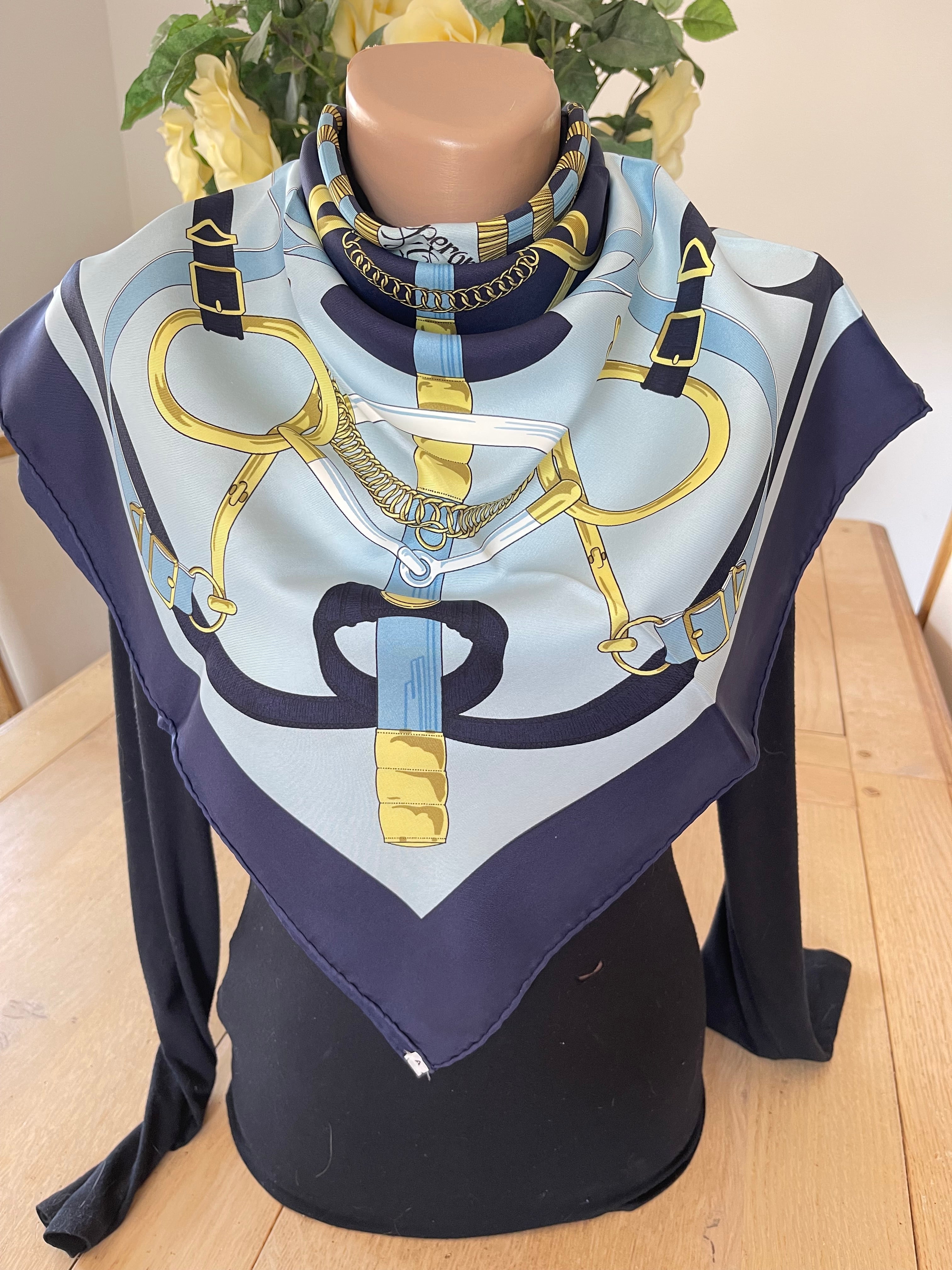 Hermes Epren D'or carré schal scarf seide soie silk