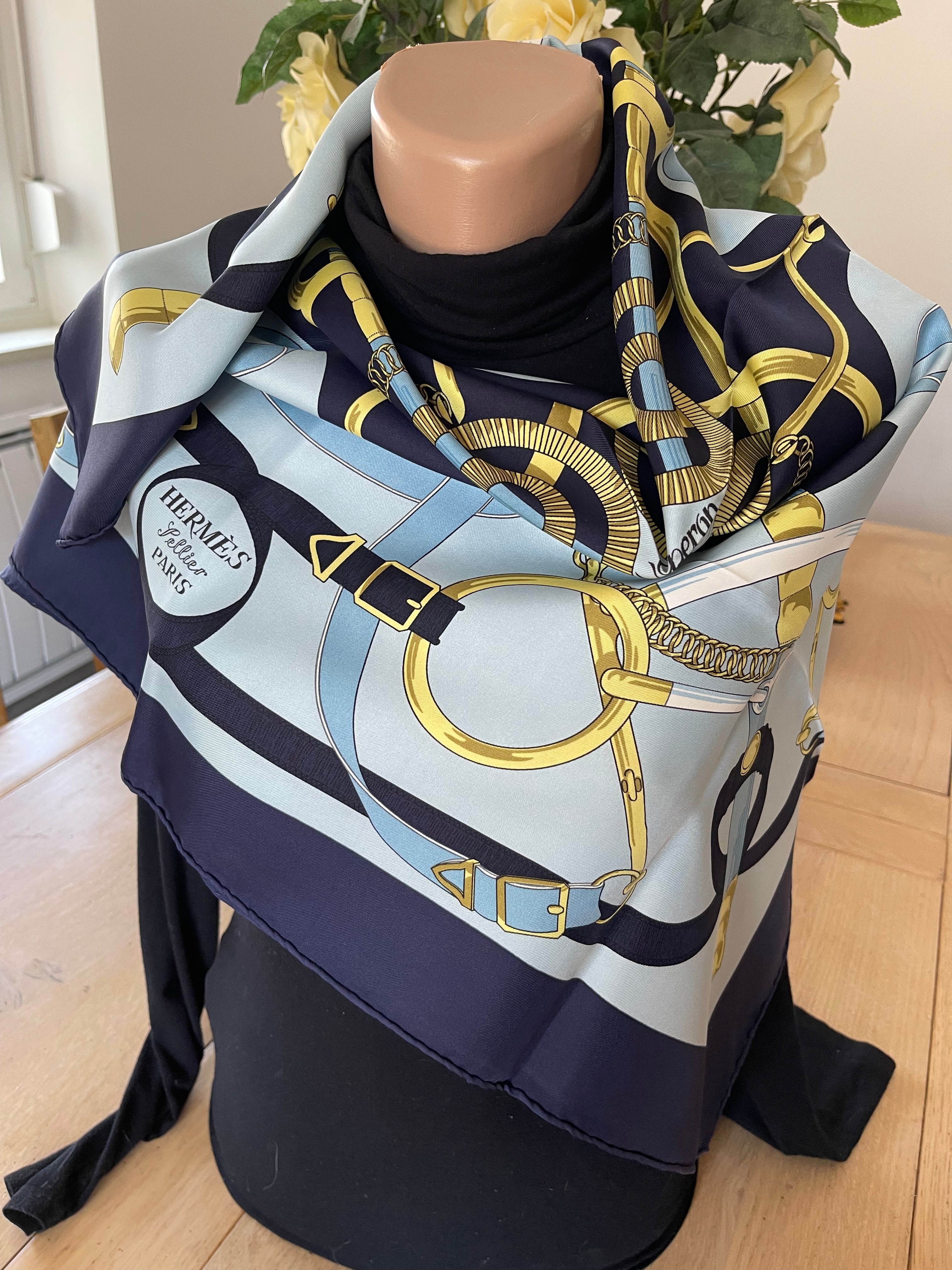 Hermes Epren D'or carré schal scarf seide soie silk
