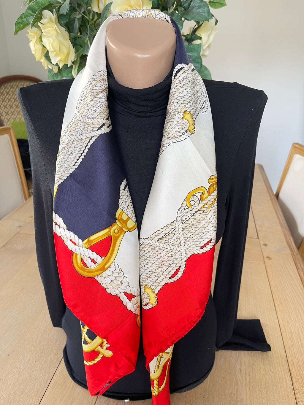 Valentino carré scarf foulard sjaal seide silk soie