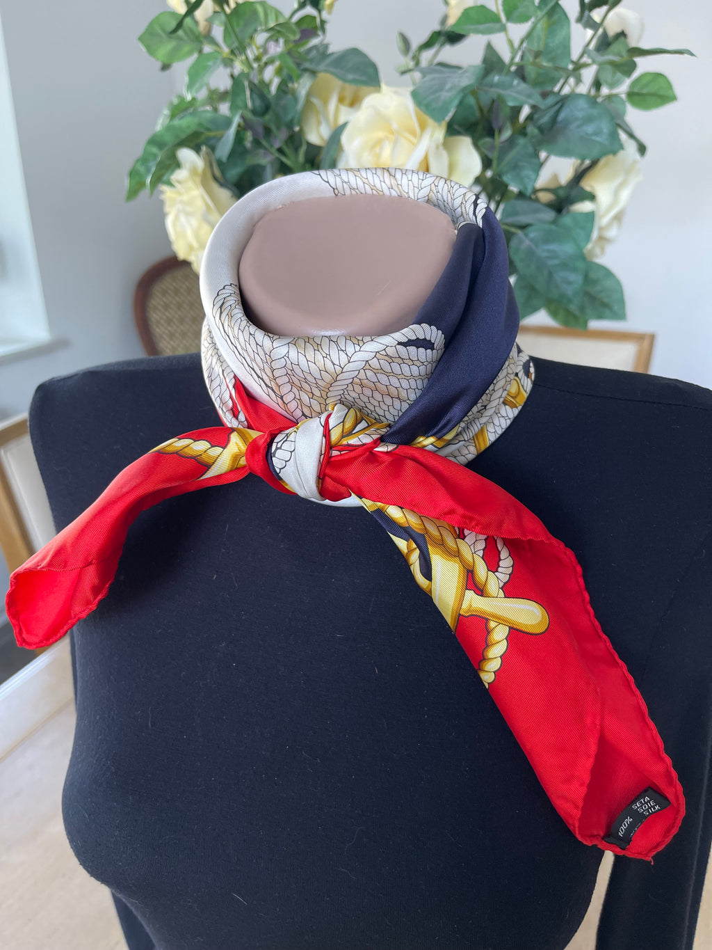 Valentino carré scarf foulard sjaal seide silk soie