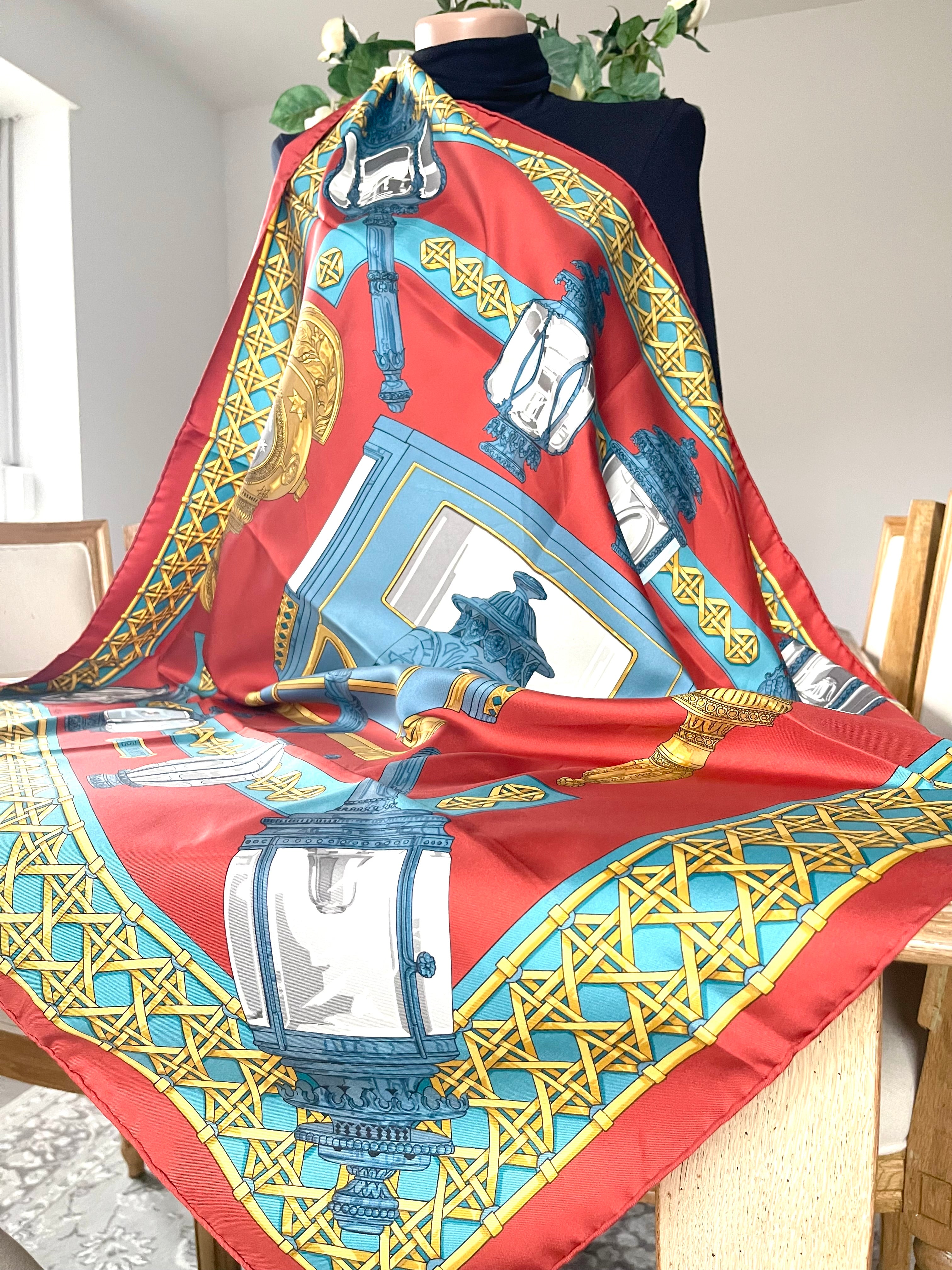 Hermes scarf foulard carré Feu de Route seide silk soie