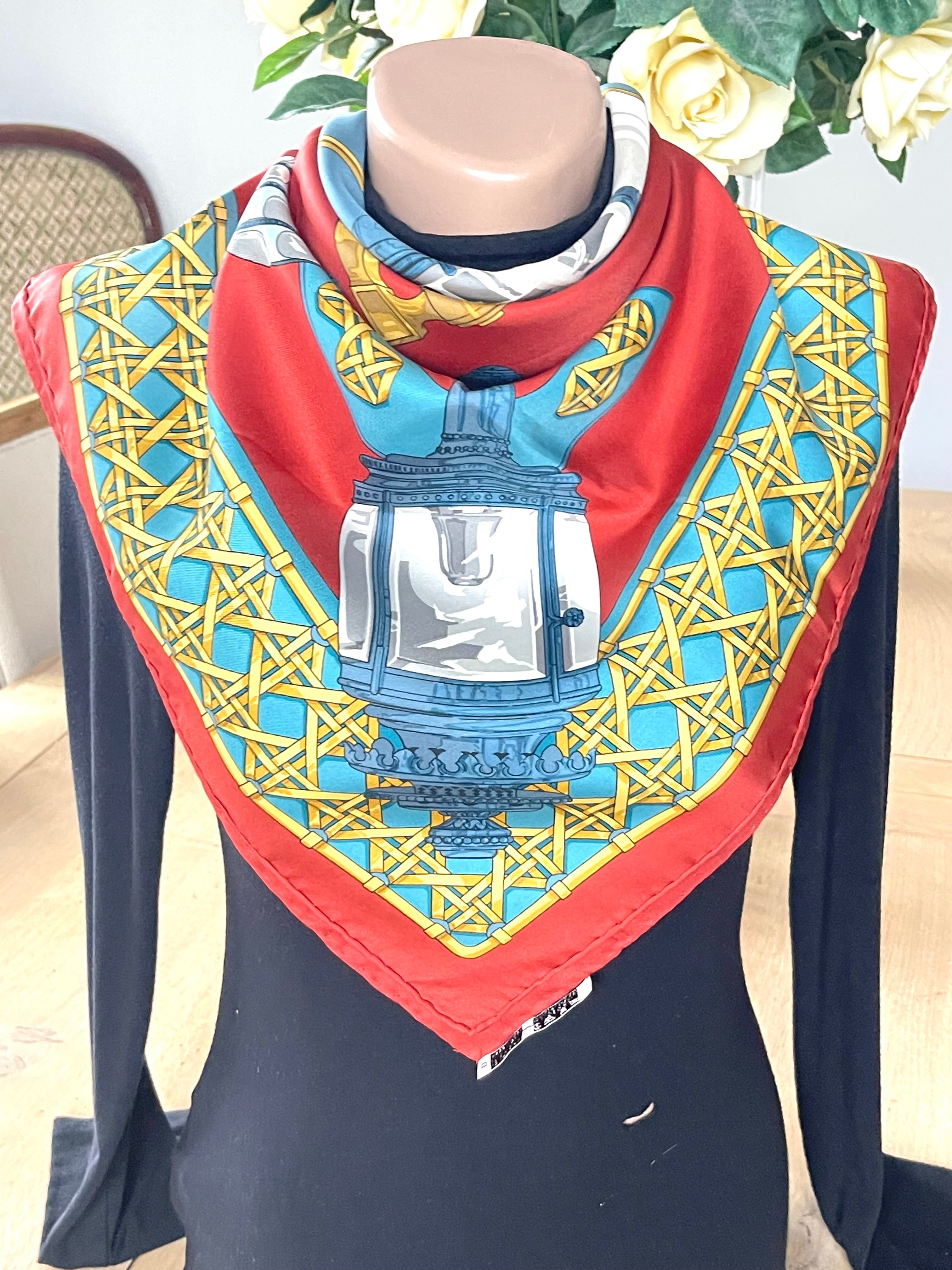 Hermes scarf foulard carré Feu de Route seide silk soie