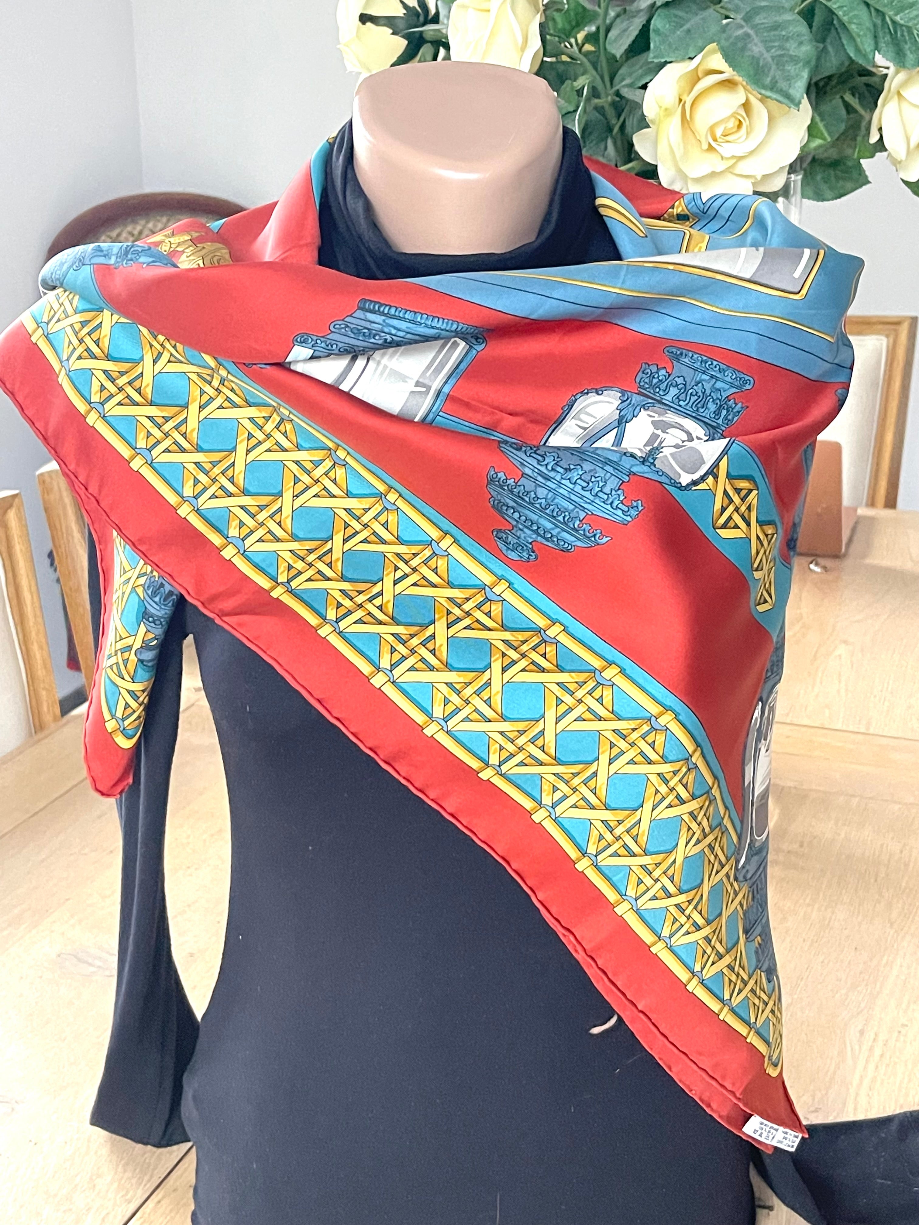 Hermes scarf foulard carré Feu de Route seide silk soie