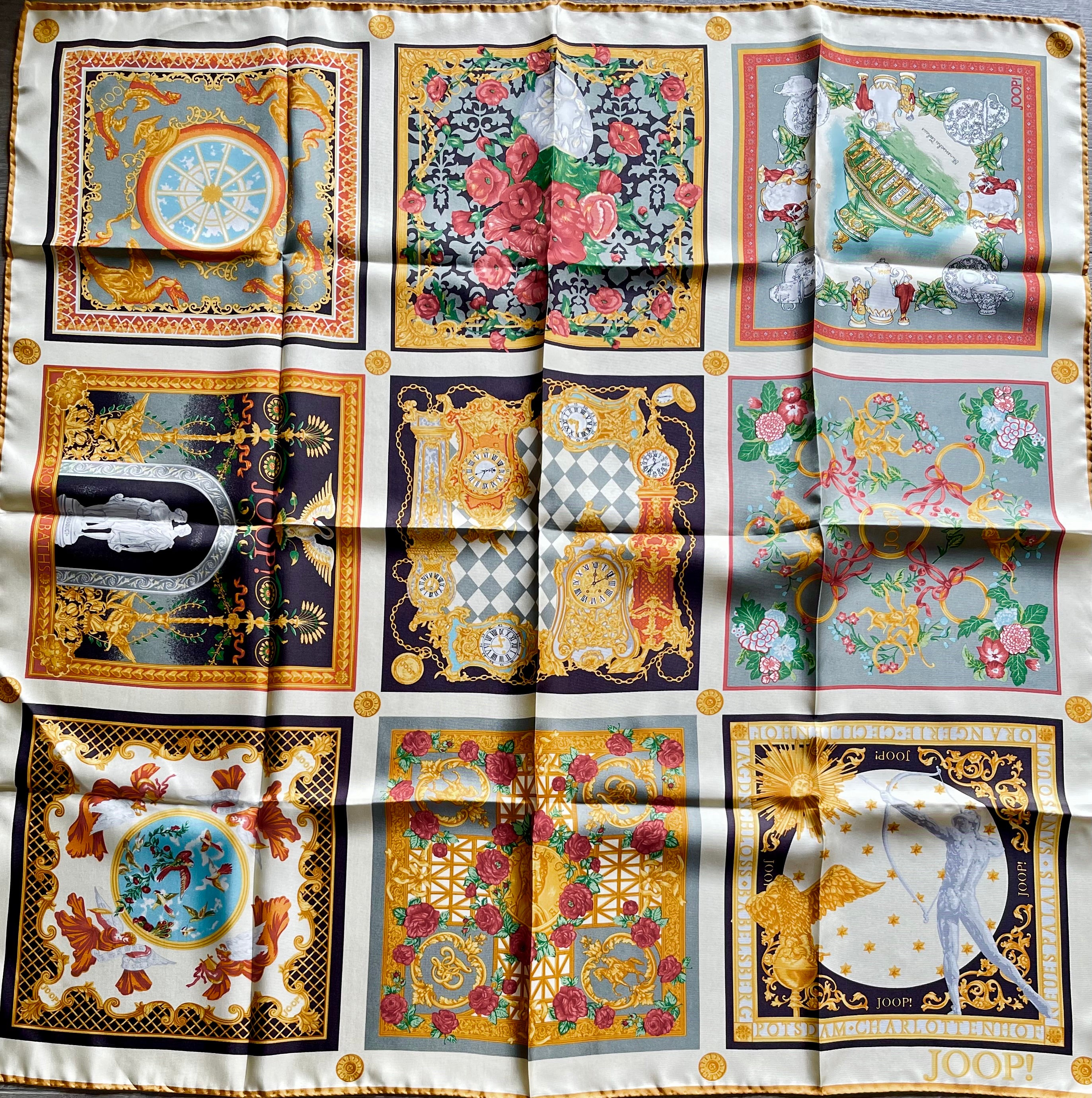 Foulard carré JOOP! schal scarf silk seide soie