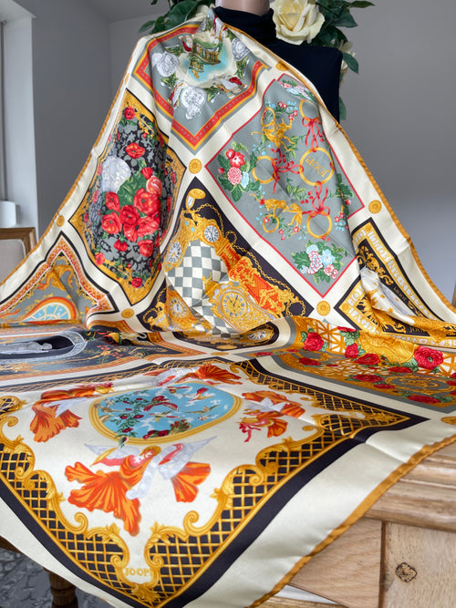 Foulard carré JOOP! schal scarf silk seide soie