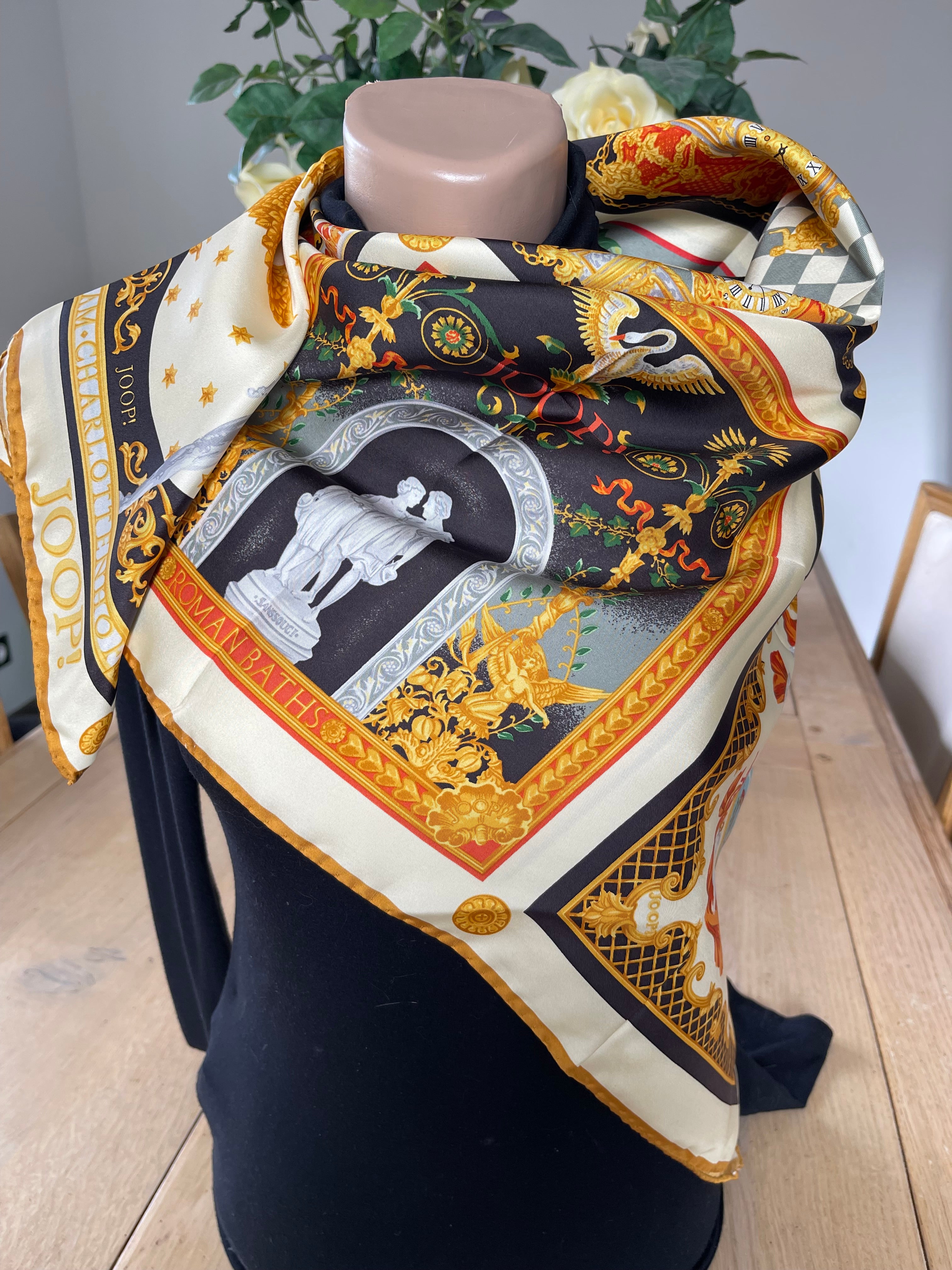 Foulard carré JOOP! schal scarf silk seide soie